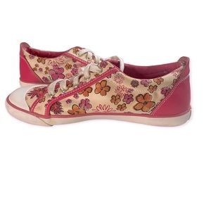Coach Barrett Poppy pink and white floral sneakers